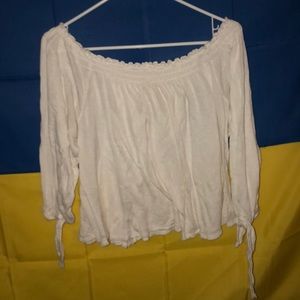 Cute white flowy top